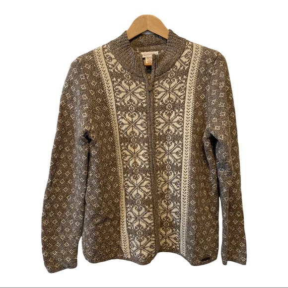Northern Reflections Sweaters - Vintage northern reflections full zip cottagecore long sleeve sweater medium
